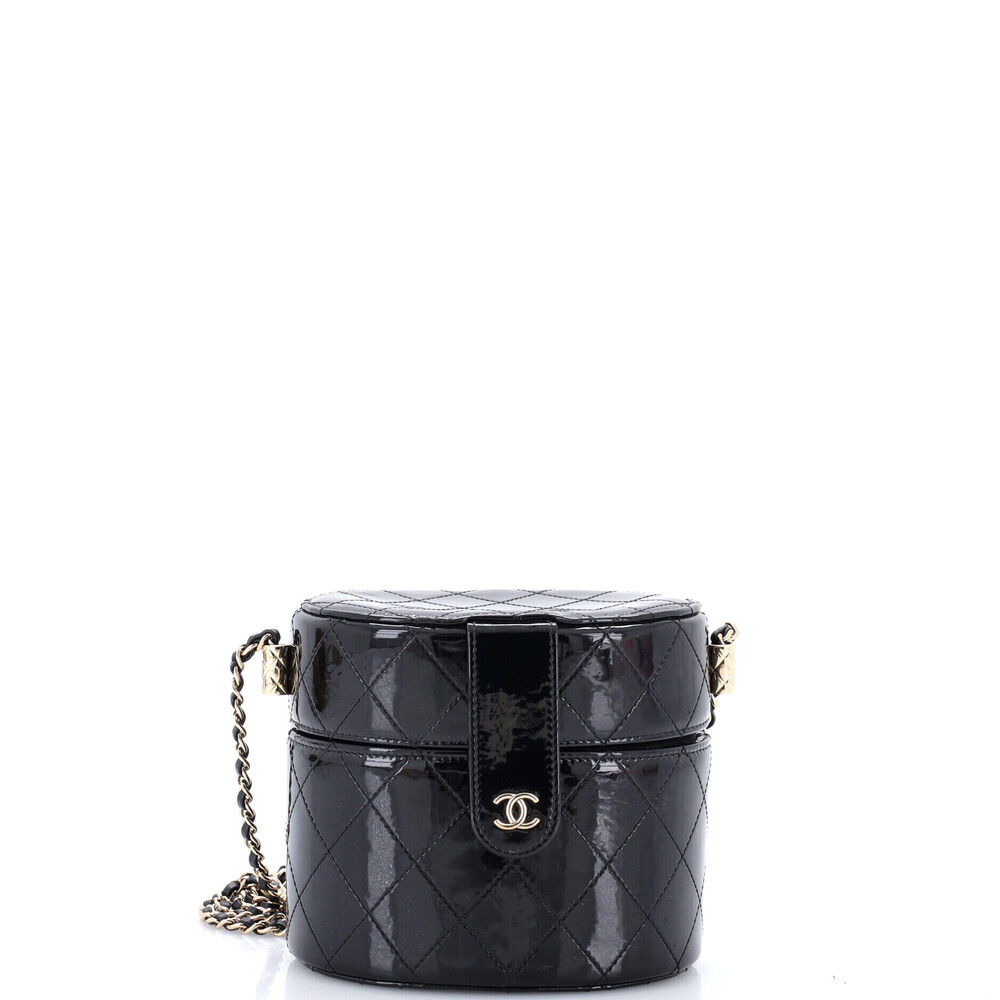 Chanel Mini CC Allure Vanity Case with Chain Quilted Patent